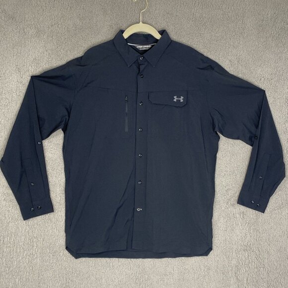 3 Under Armour Fishing Shirts (2 Backwater, Fish‎ Hunter) Men’s L - Picture 3 of 16
